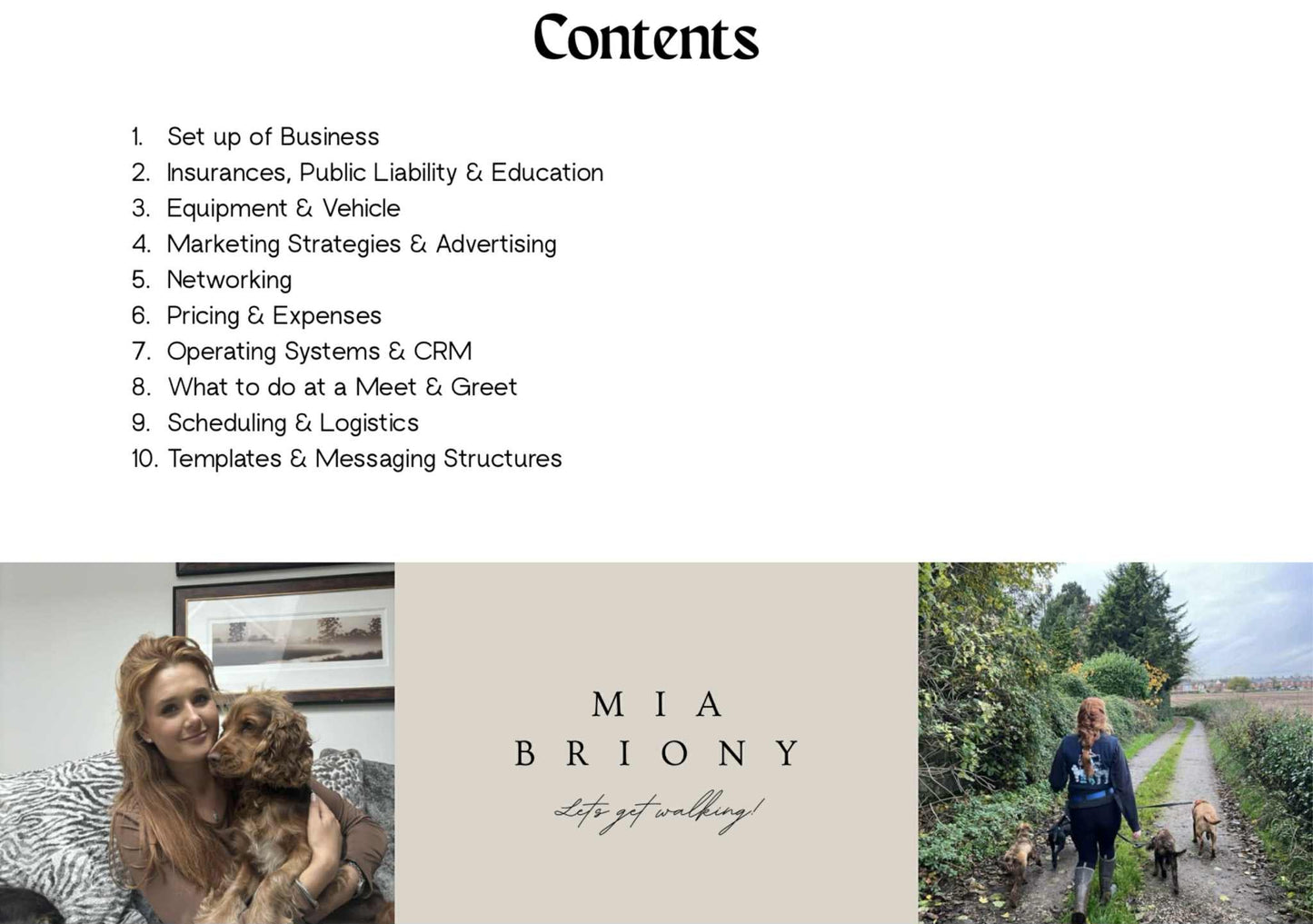 The ultimate PDF guide - How to build and manage a successful dog walking and pet care career